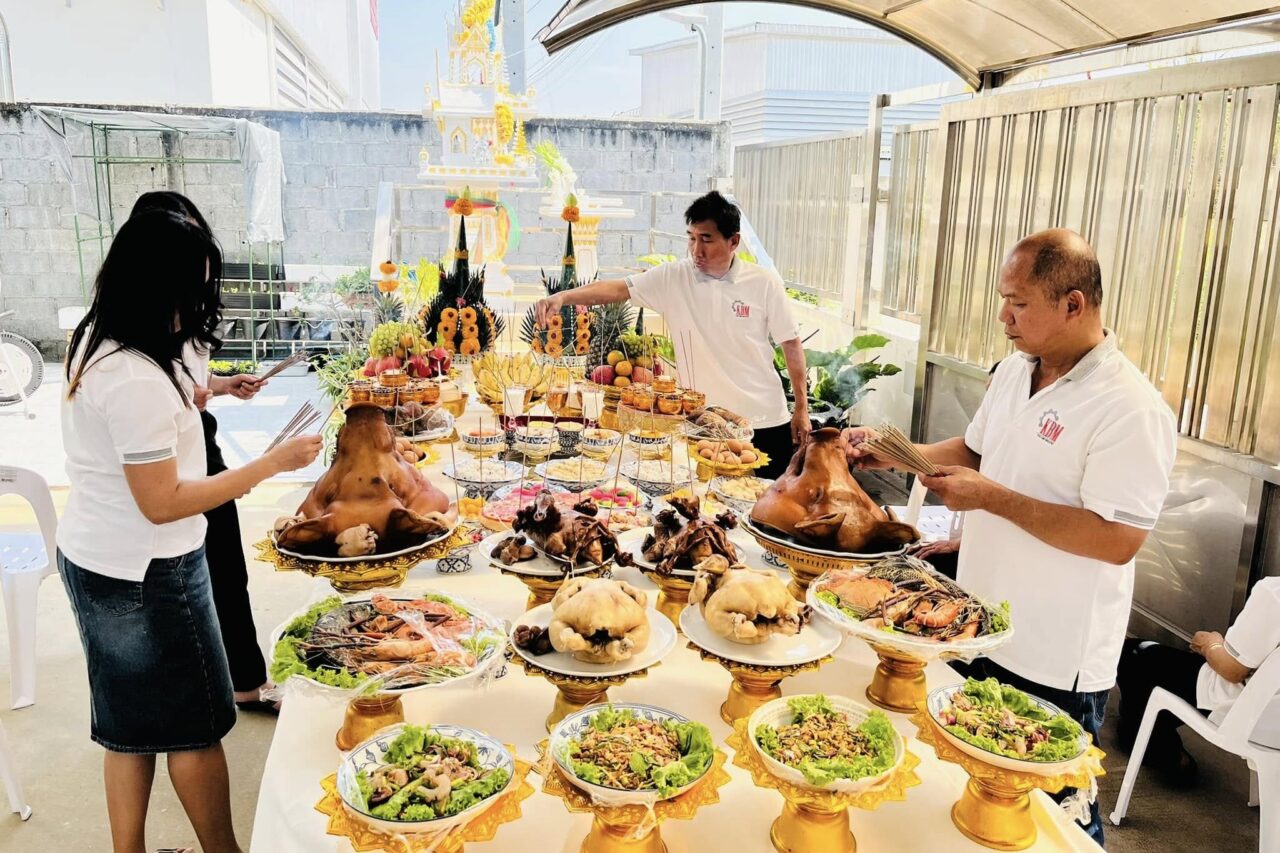 พิธีทำบุญบวงสรวงบริษัท ประจำปี 2568 (4)